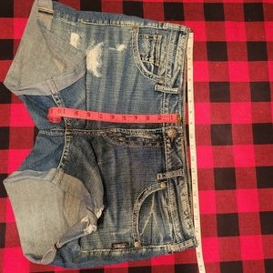 Silver Jean Shorts - Classic Boyfriend W34/4.5L